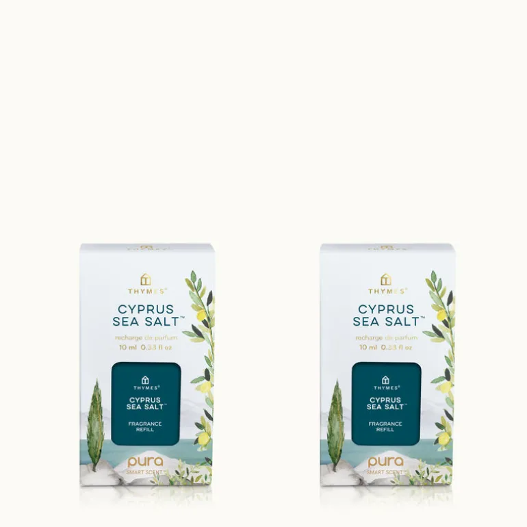 Cyprus Sea Salt Pura Diffuser Refill, 2-Pack Bundle