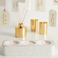 Frasier Fir Ceramic Tea Light Set