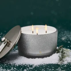 Frasier Fir Flocked 3-Wick Poured Candle