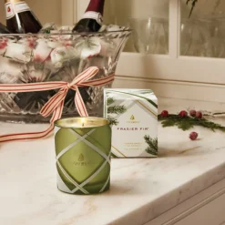 Frasier Fir Frosted Plaid 6.5 oz Poured Candle