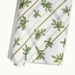 Frasier Fir Frosted Plaid Wrapping Paper, 2 Pack