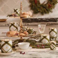 Frasier Fir Frosted Plaid Medium Candle