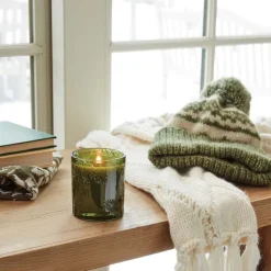 Frasier Fir Green Glass Candle