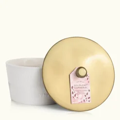 Goldleaf Gardenia Statement 3-Wick Candle