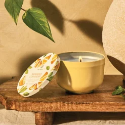 Mandarin Coriander Poured Candle Tin