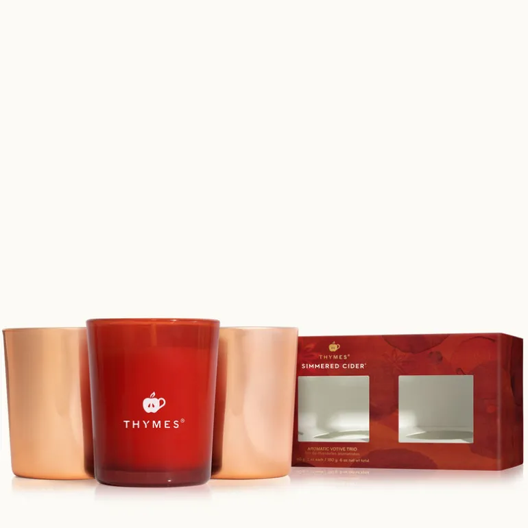 Simmered Cider Aromatic Votive Trio