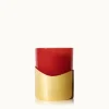 Simmered Cider Harvest Red Poured Candle with Gold Sleeve